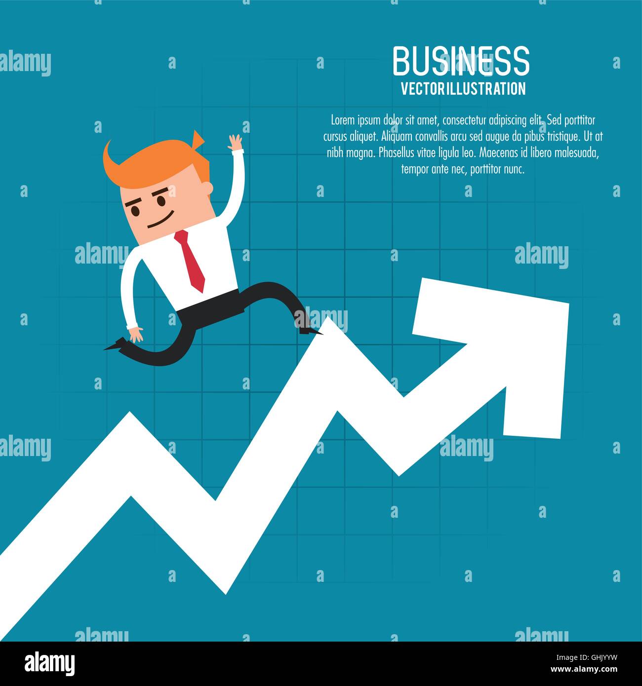 Businessman arrow man cartoon icon. Vector graphic Stock Vector Image ...