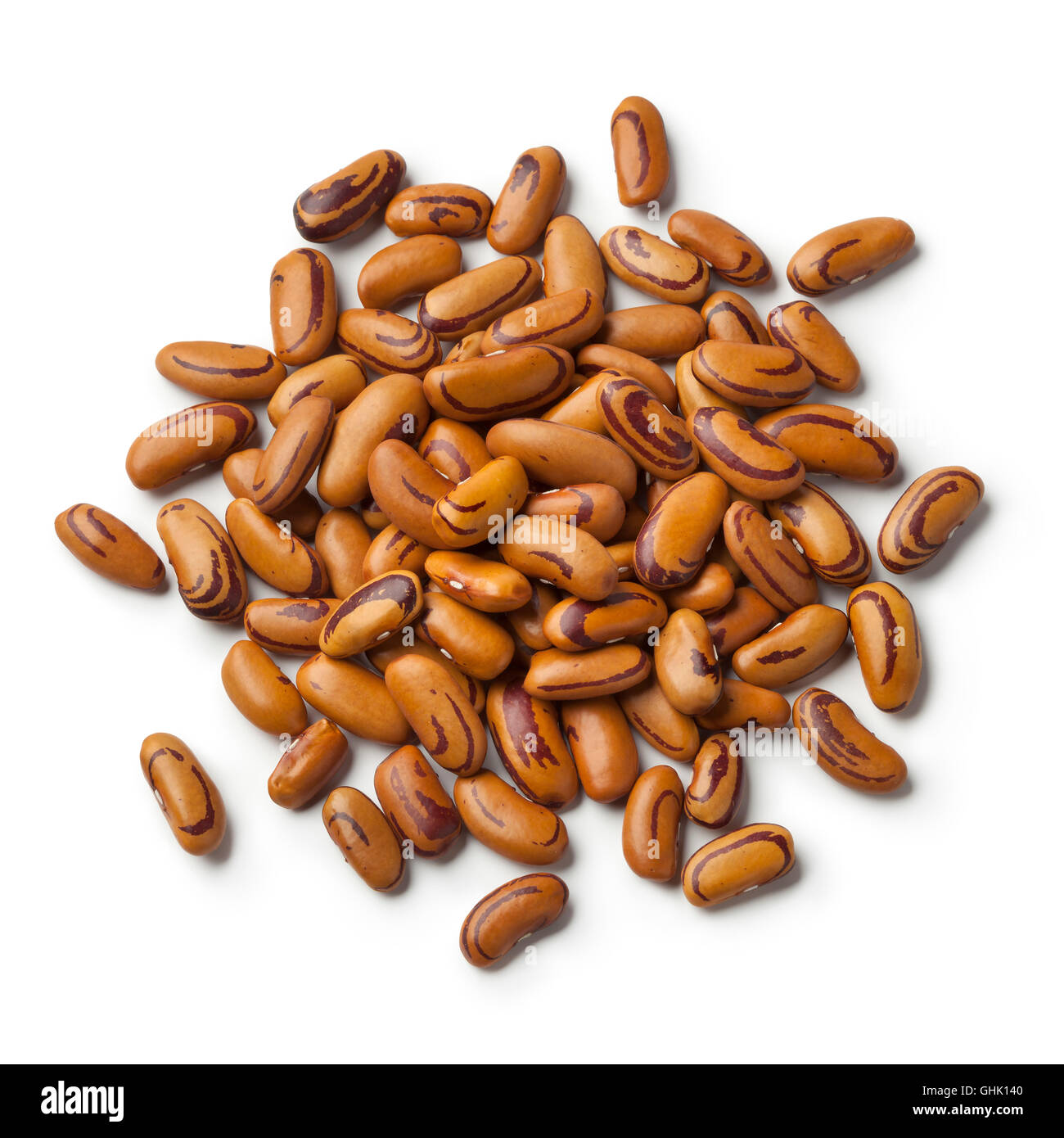 Heap of dried Tigers eye beans on white background Stock Photo Alamy