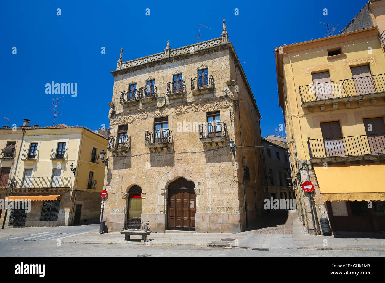Casa del Primer Marques de Cerralbo (16th century) in Ciudad Rodrigo, Spain Stock Photo