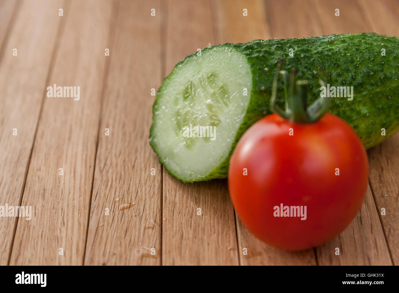 Tomato and Cucumber Stock Photo - Alamy