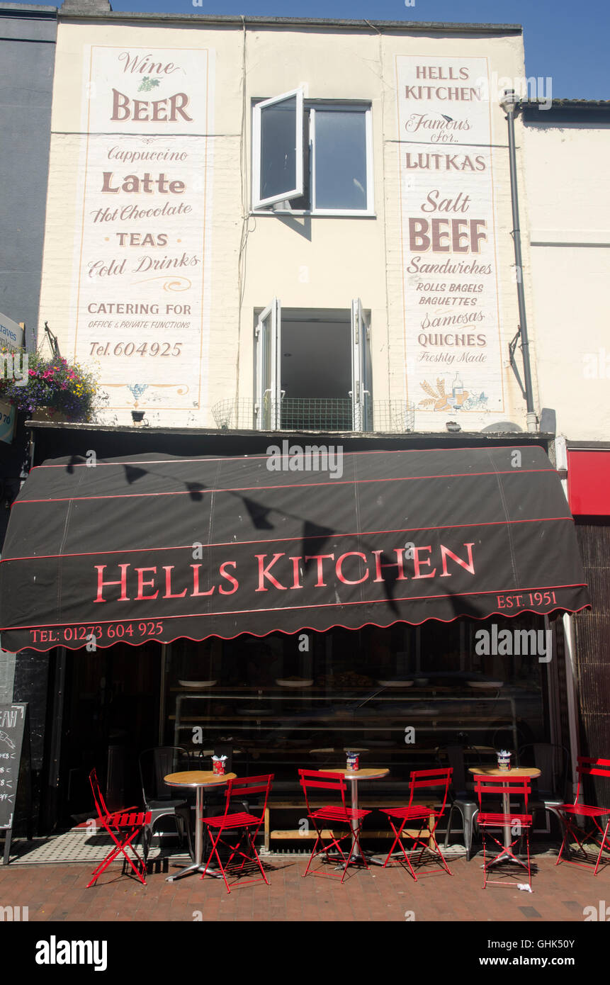 Exterior of restaurant, North Lanes Brighton, UK Stock Photo Alamy