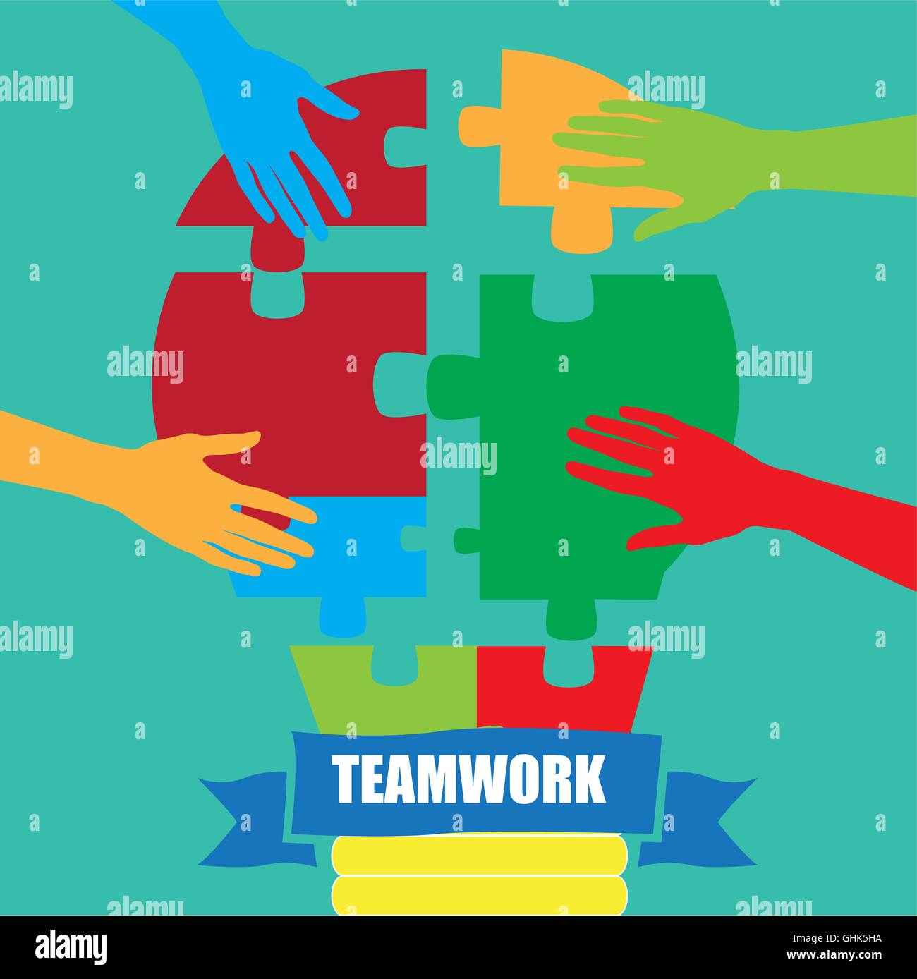 Business teamwork concept design, Vector illustration Stock Vector ...