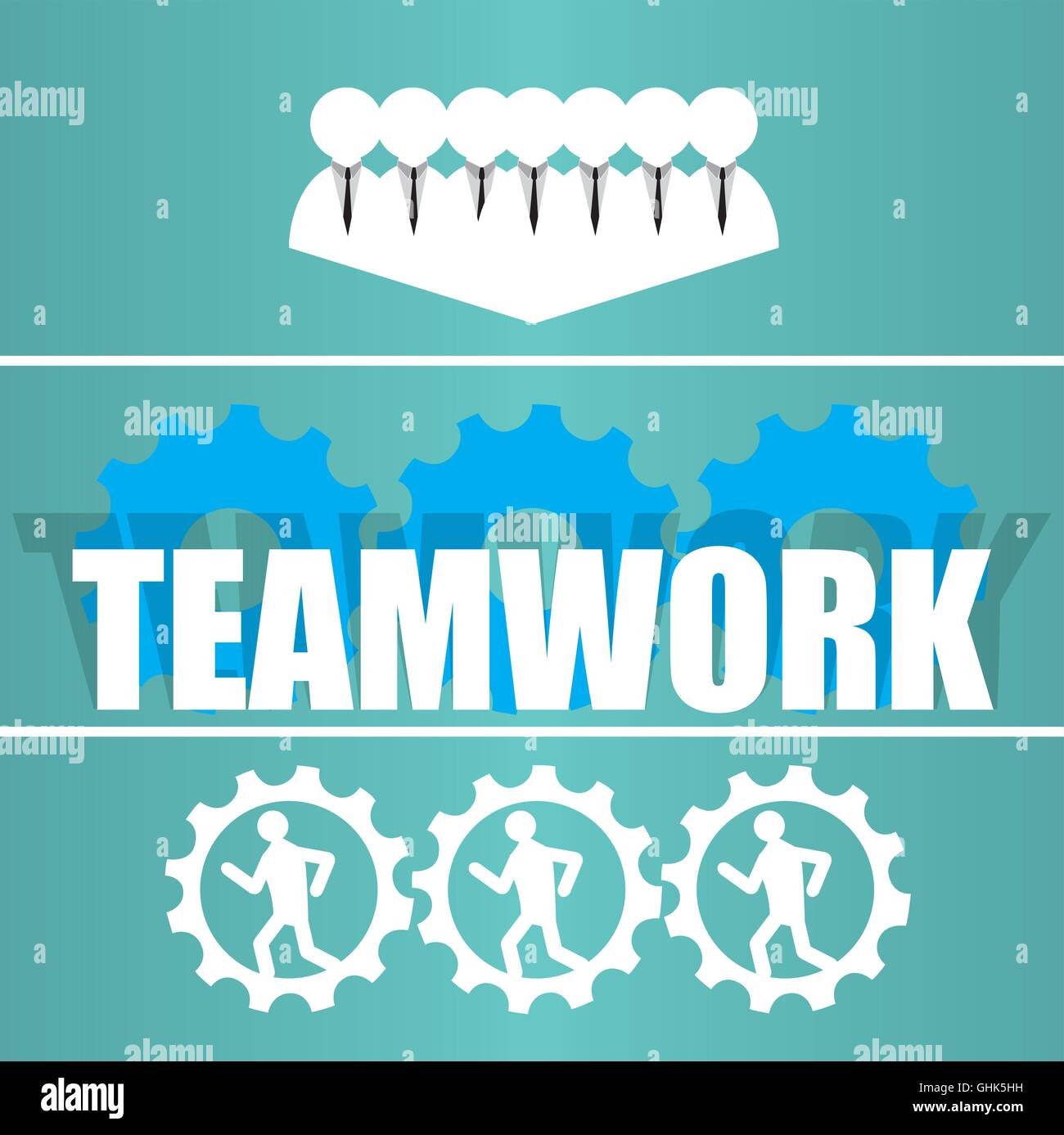 Business teamwork concept design, Vector illustration Stock Vector ...