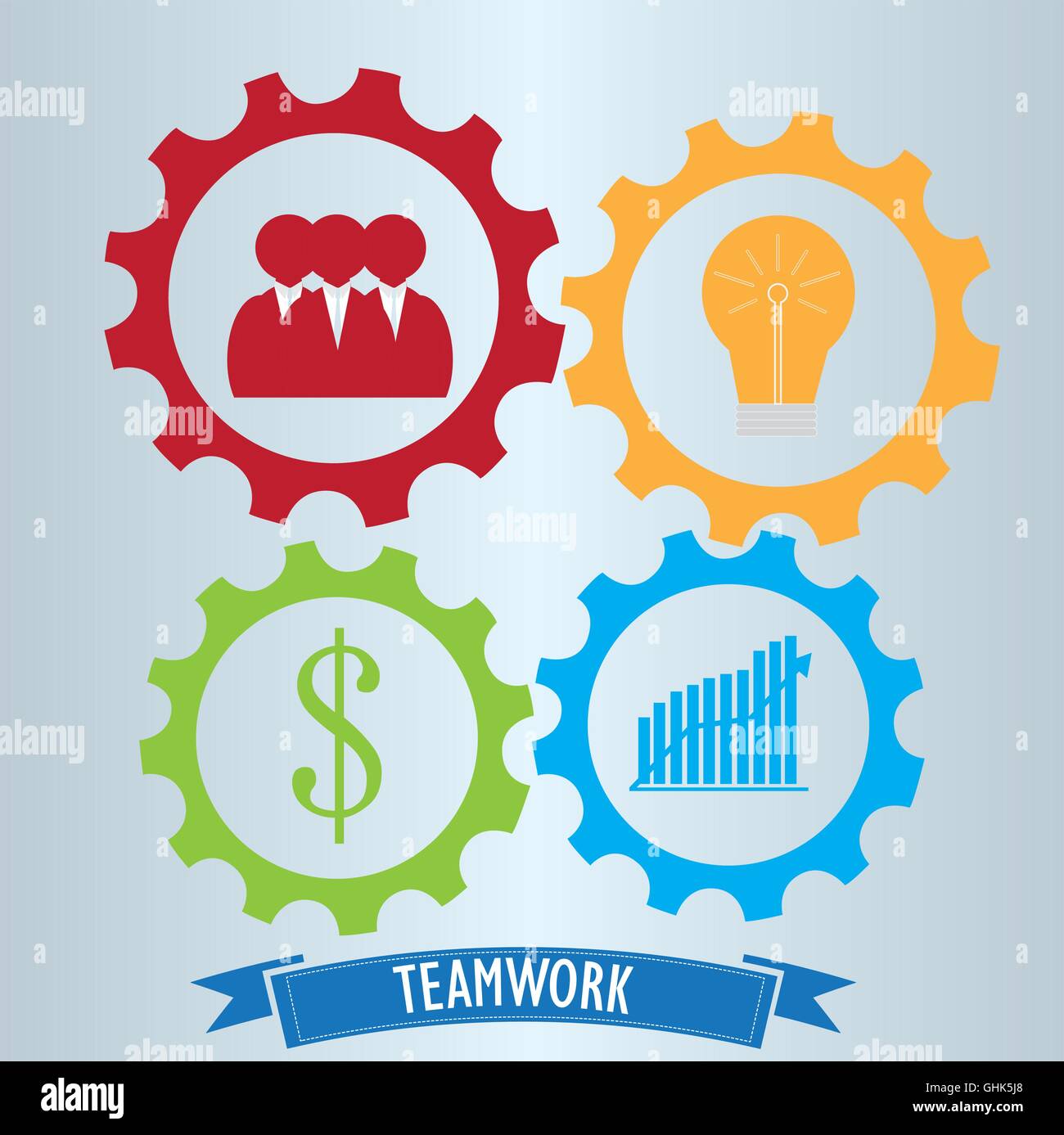 Business teamwork concept design, Vector illustration Stock Vector ...