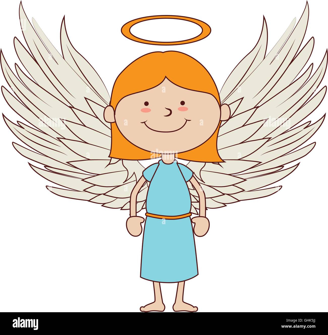 Sweet innocent angel face Stock Vector Images - Alamy