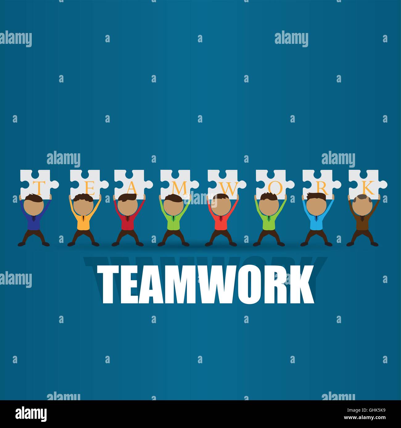 Business teamwork concept design, Vector illustration Stock Vector ...