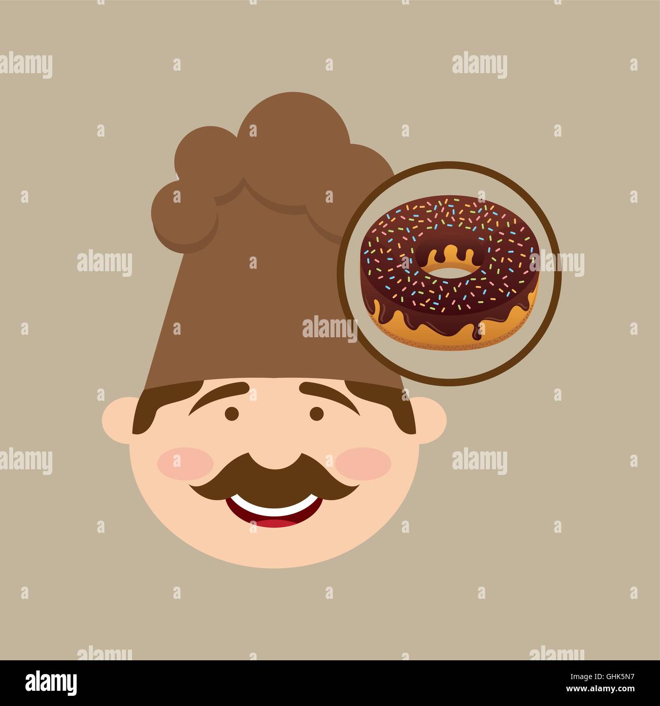 baker holding donuts Stock Vector Image & Art Alamy