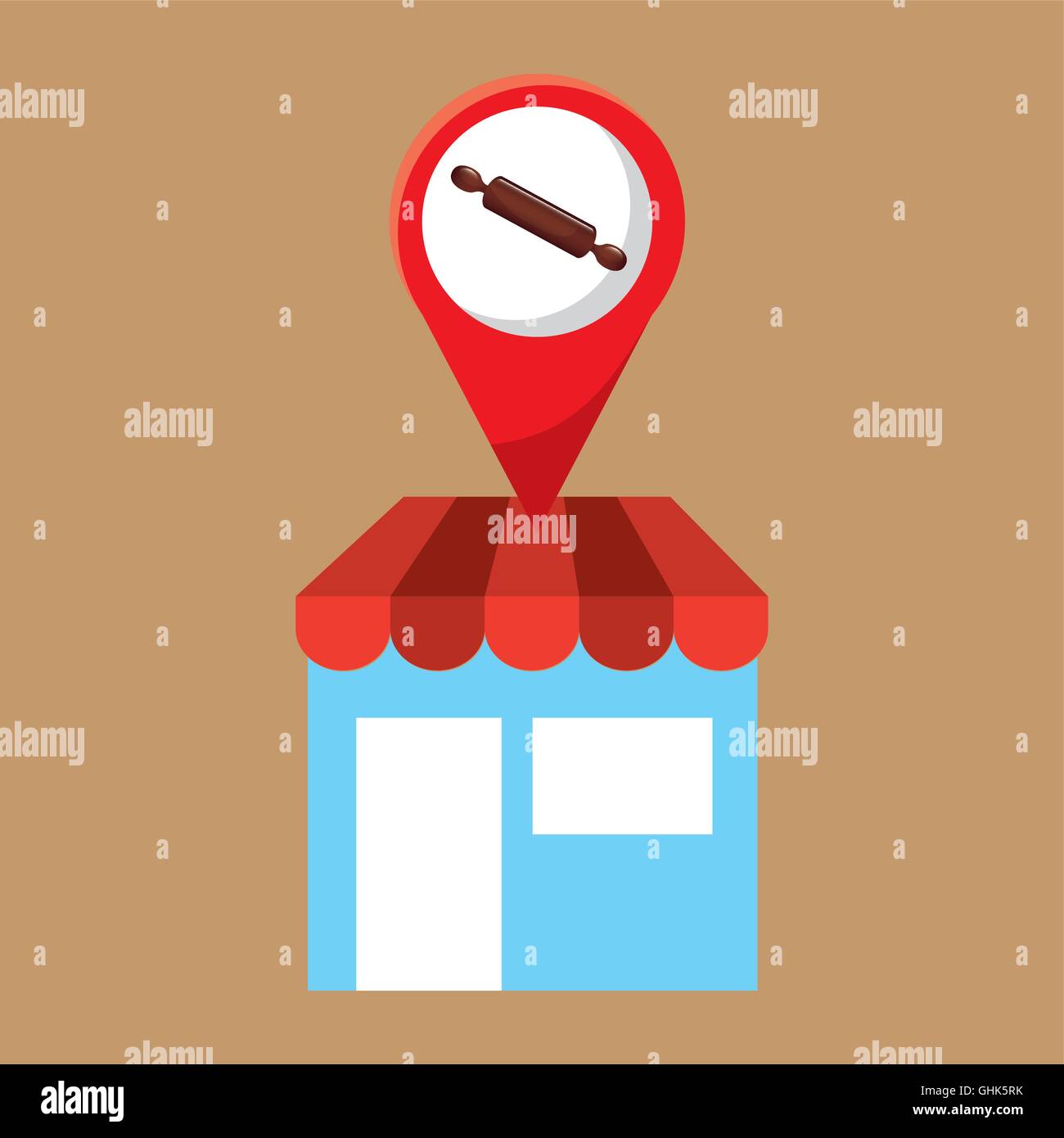 rolling pin store Stock Vector Image & Art Alamy