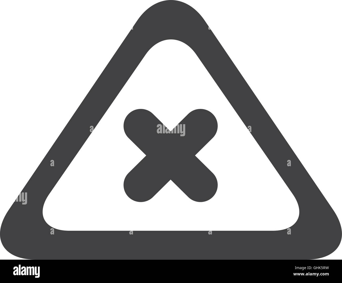 warning sign x icon vector graphic Stock Vector Image & Art Alamy