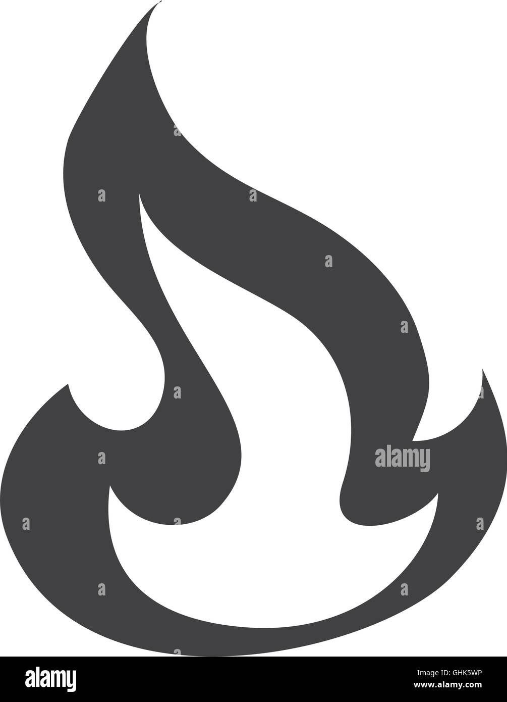flame fire burn icon vector graphic Stock Vector Image & Art - Alamy