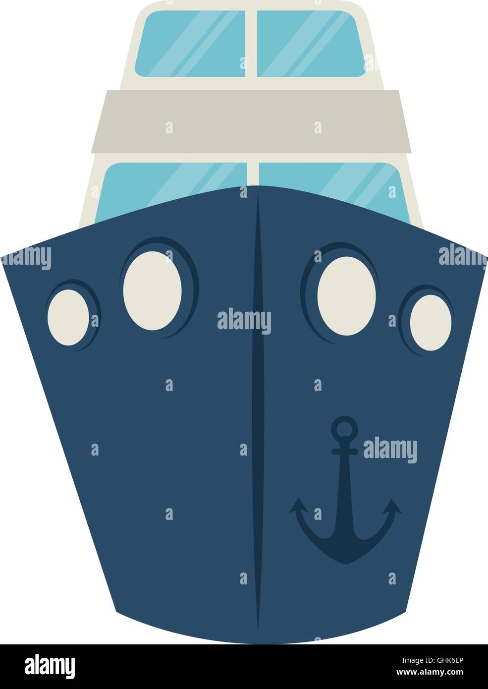 Front of big ship Stock Vector Images - Alamy