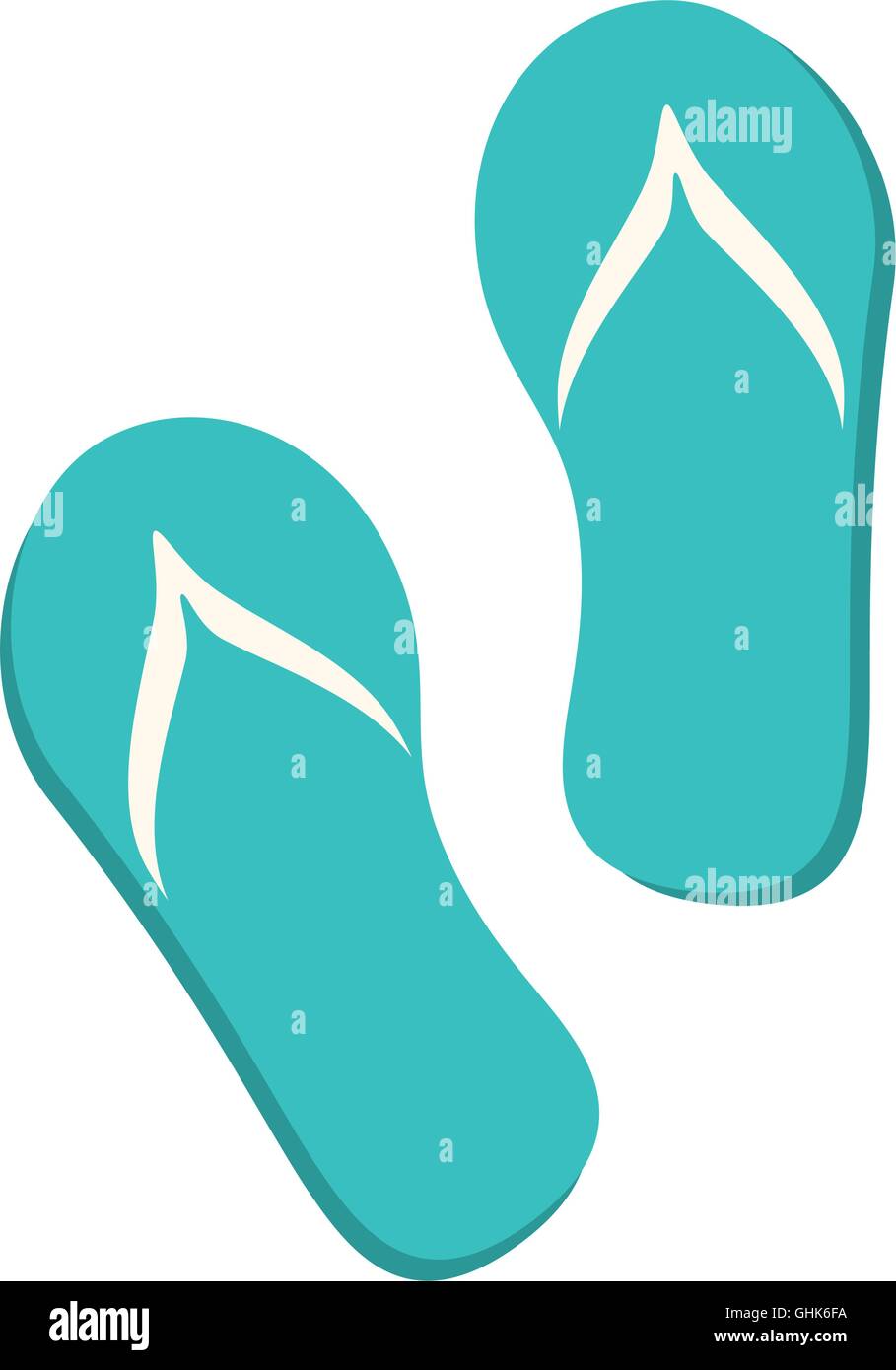 flip flop summer icon vector graphic Stock Vector Image & Art - Alamy