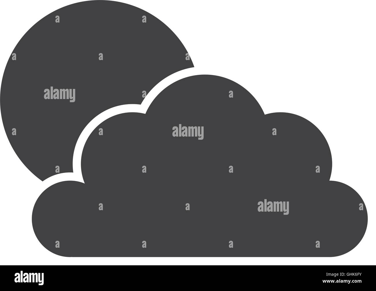 sun cloud weather icon vector graphic Stock Vector Image & Art - Alamy