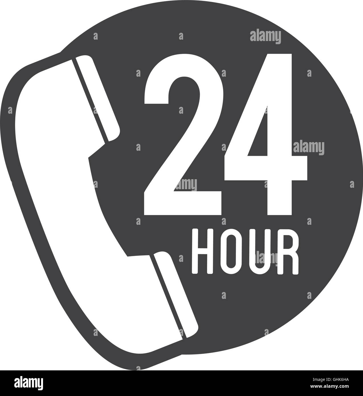 telephone call 24 hour icon vector graphic Stock Vector Image & Art Alamy