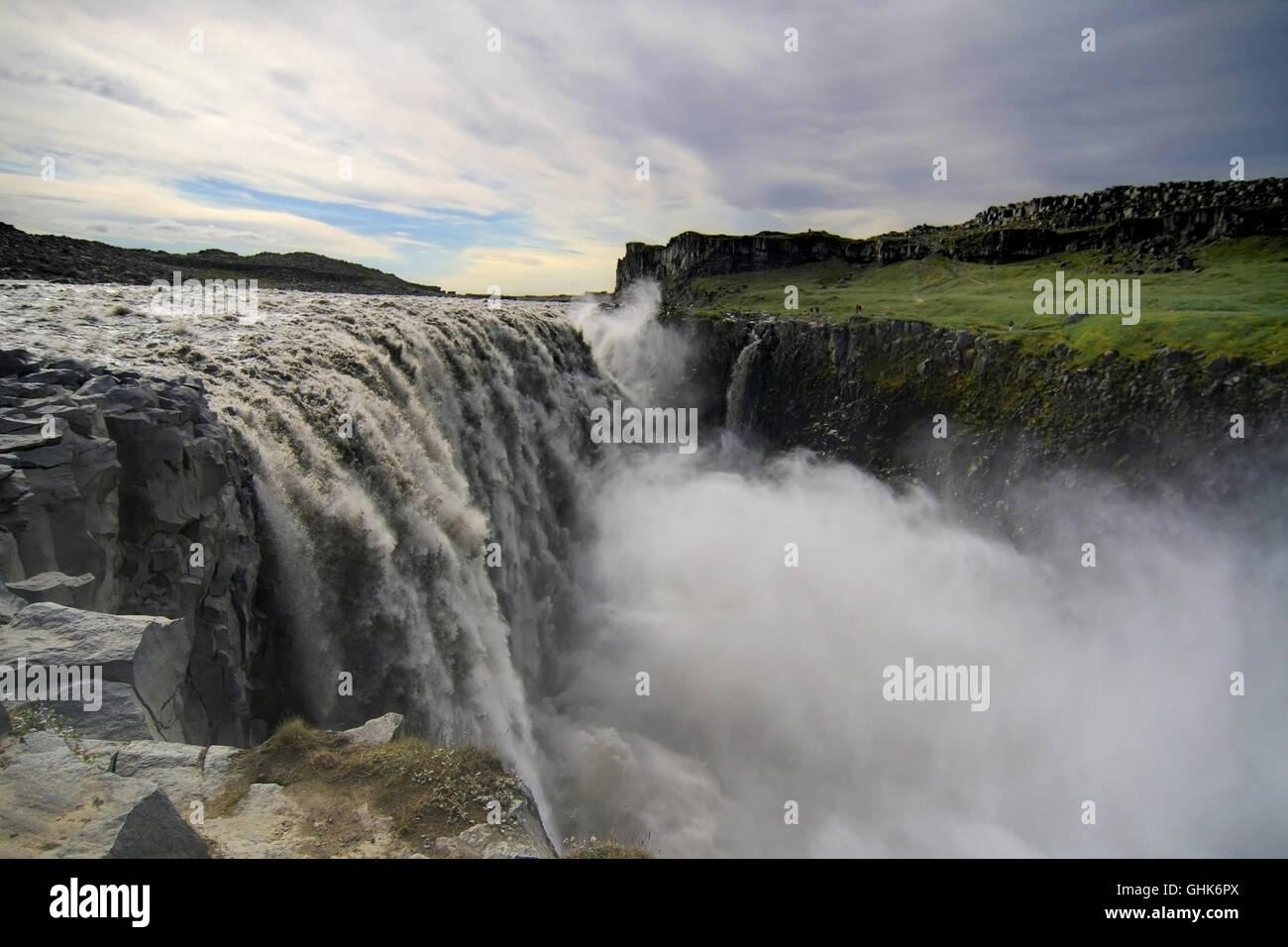 Dettifoss waterfall in the Jokulsargljufur National Park, Iceland. Stock Photo