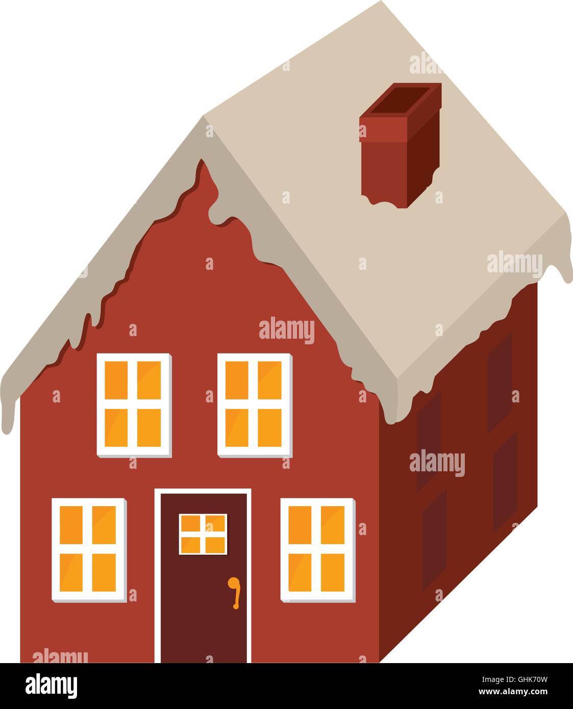 house christmas snow icon vector graphic Stock Vector Image & Art - Alamy