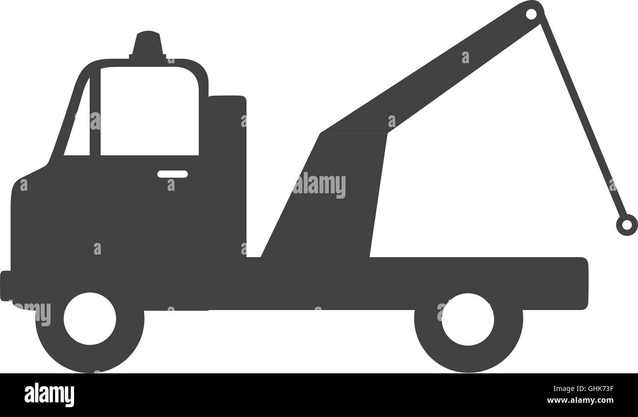 cargo truck crane icon vector graphic Stock Vector Image & Art - Alamy