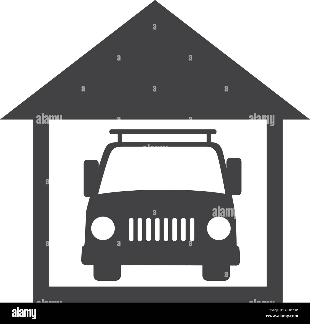 car garage vehicle icon vector graphic Stock Vector Image & Art - Alamy
