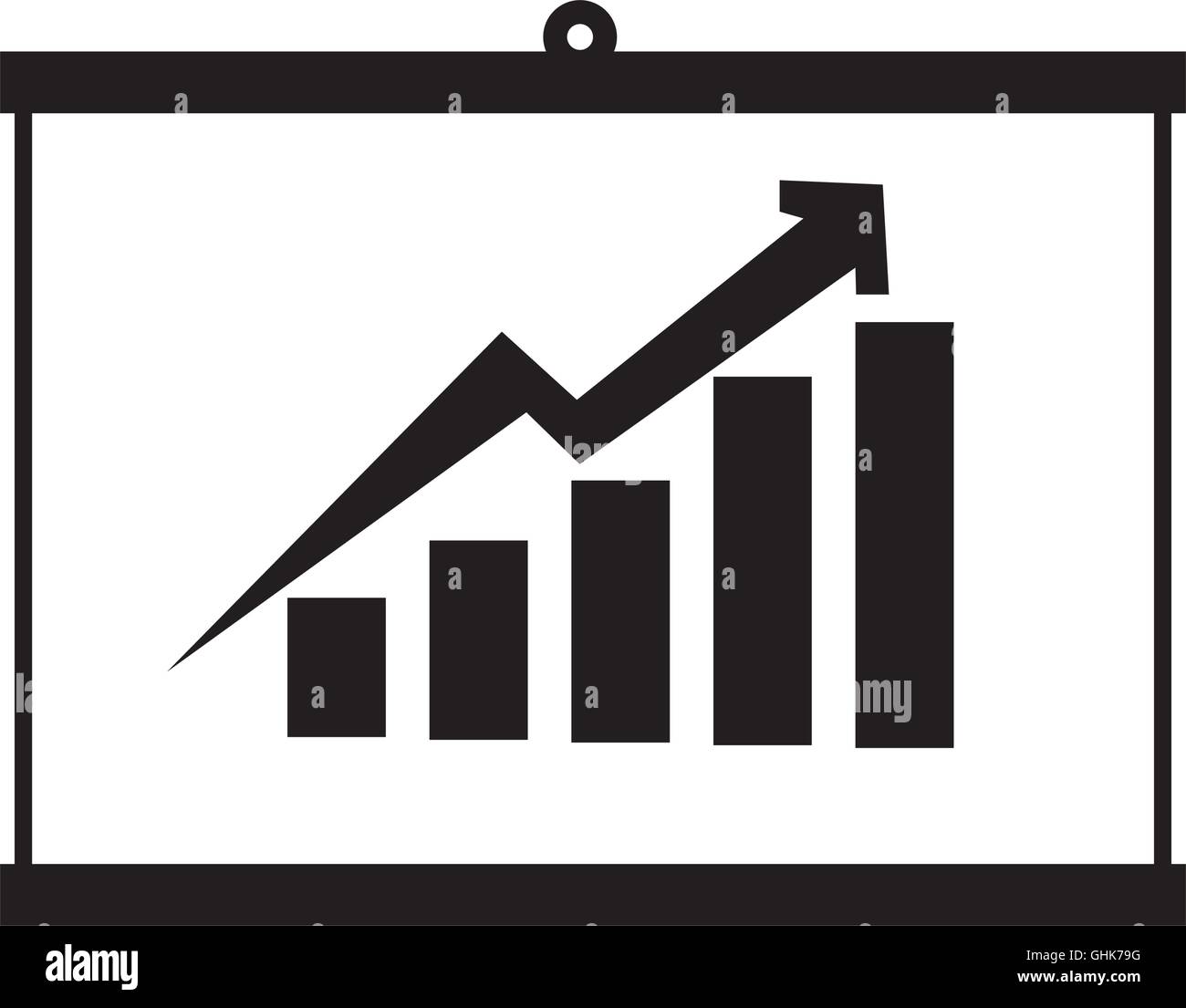 graph chart statistics icon vector graphic Stock Vector Image & Art - Alamy