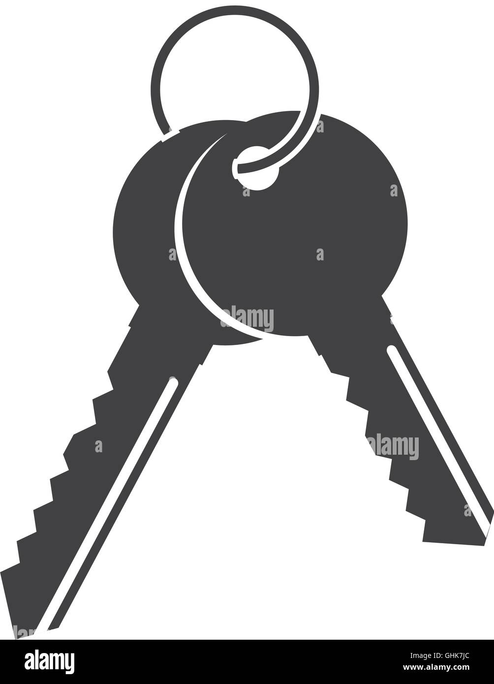 key lock security two icon vector graphic Stock Vector Image & Art - Alamy