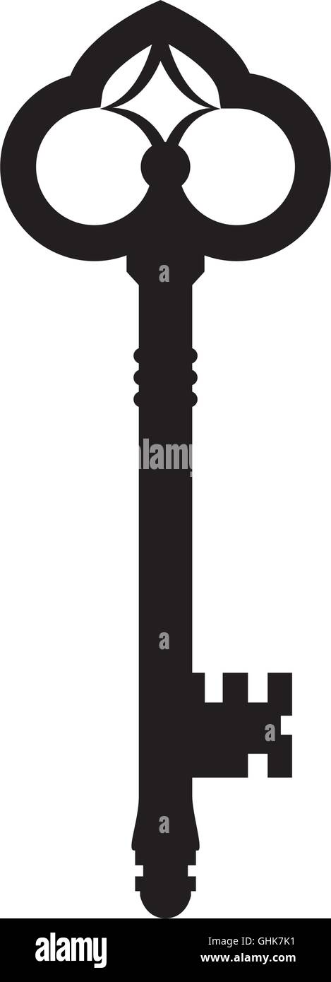 key ornament old medieval vector graphic icon Stock Vector Image & Art ...