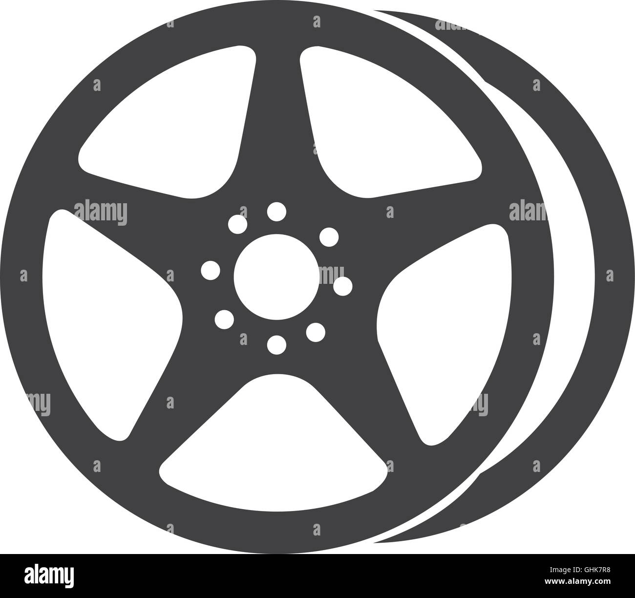 rim car tire vector graphic icon Stock Vector Image & Art Alamy