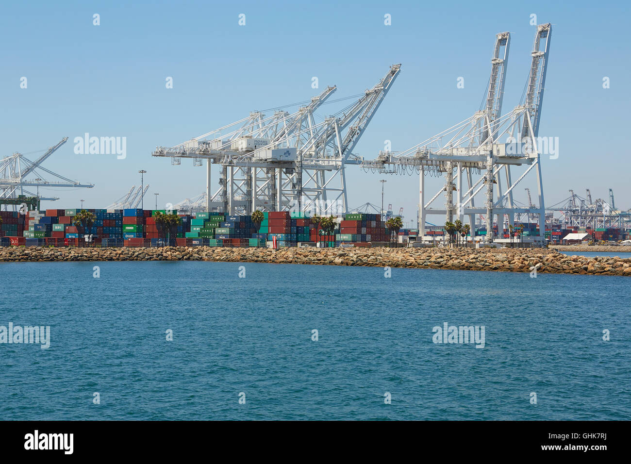 Gantry Cranes Of The Long Beach Container Terminal Stock Photo Alamy