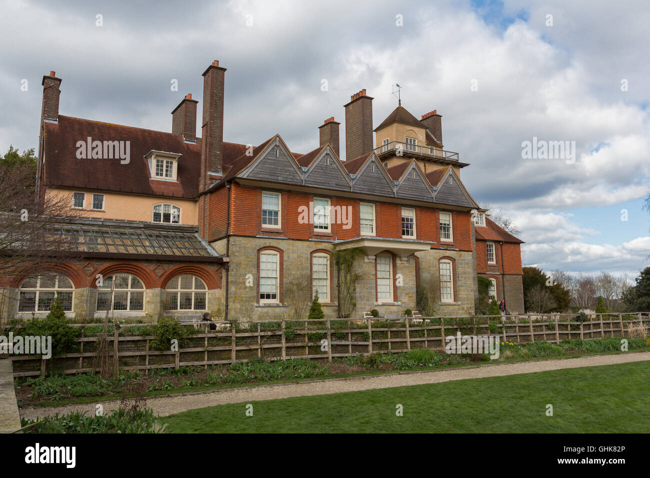 Standen Arts and Crafts house near East Grinstead, West Sussex, England. The house and gardens belong to the National Trust Stock Photo