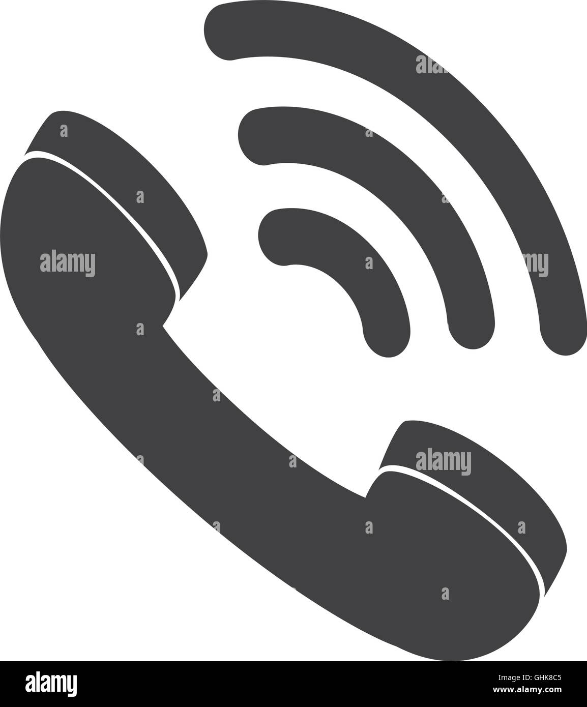 telephone handset call icon vector graphic Stock Vector Image & Art - Alamy