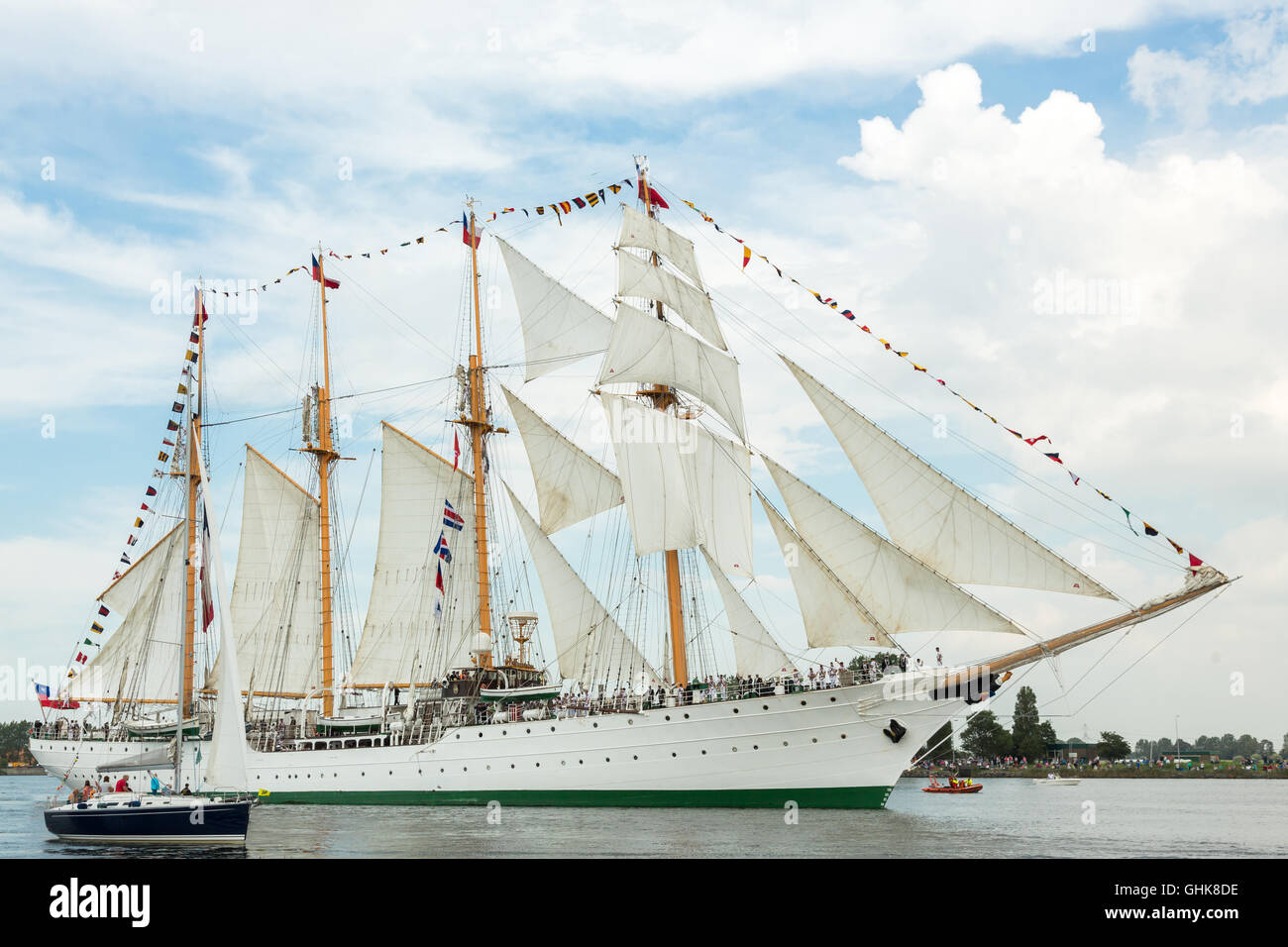 Barquentine tall ship Esmeralda of the Chilean Navy during the SailIn