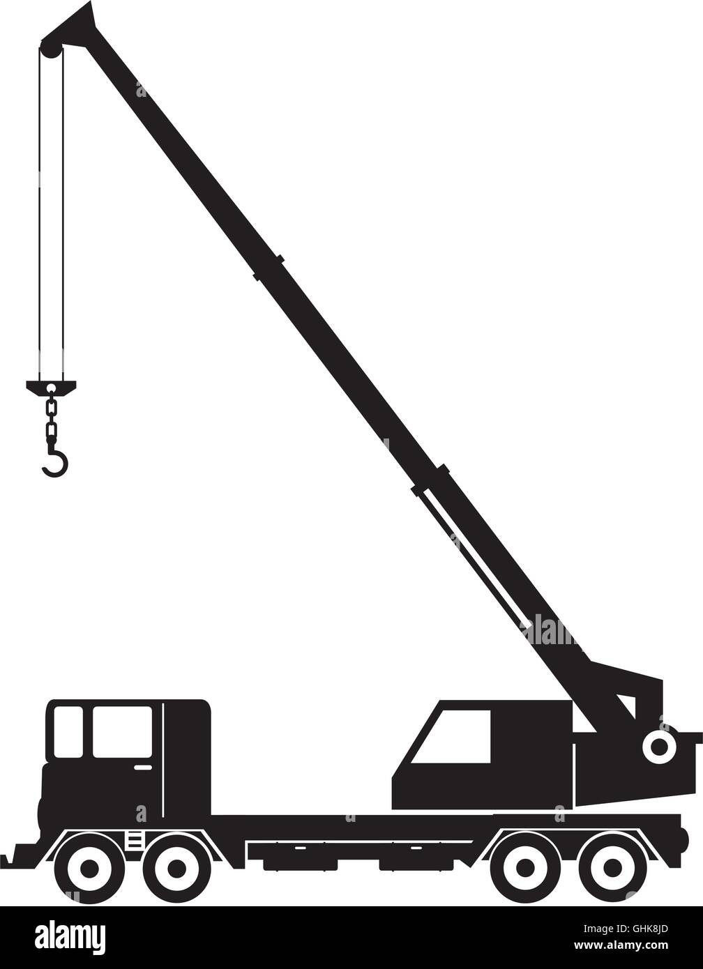 crane truck 3d illustration sketch Stock Illustration | Adobe Stock