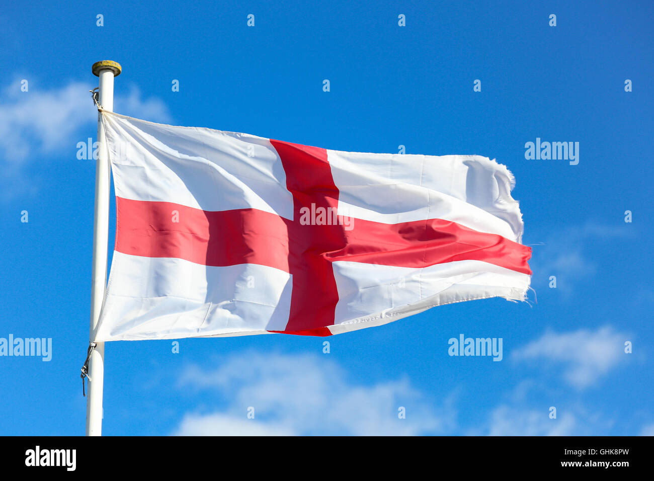 England flag, St George cross Photo taken on April 04, 2015 Stock Photo