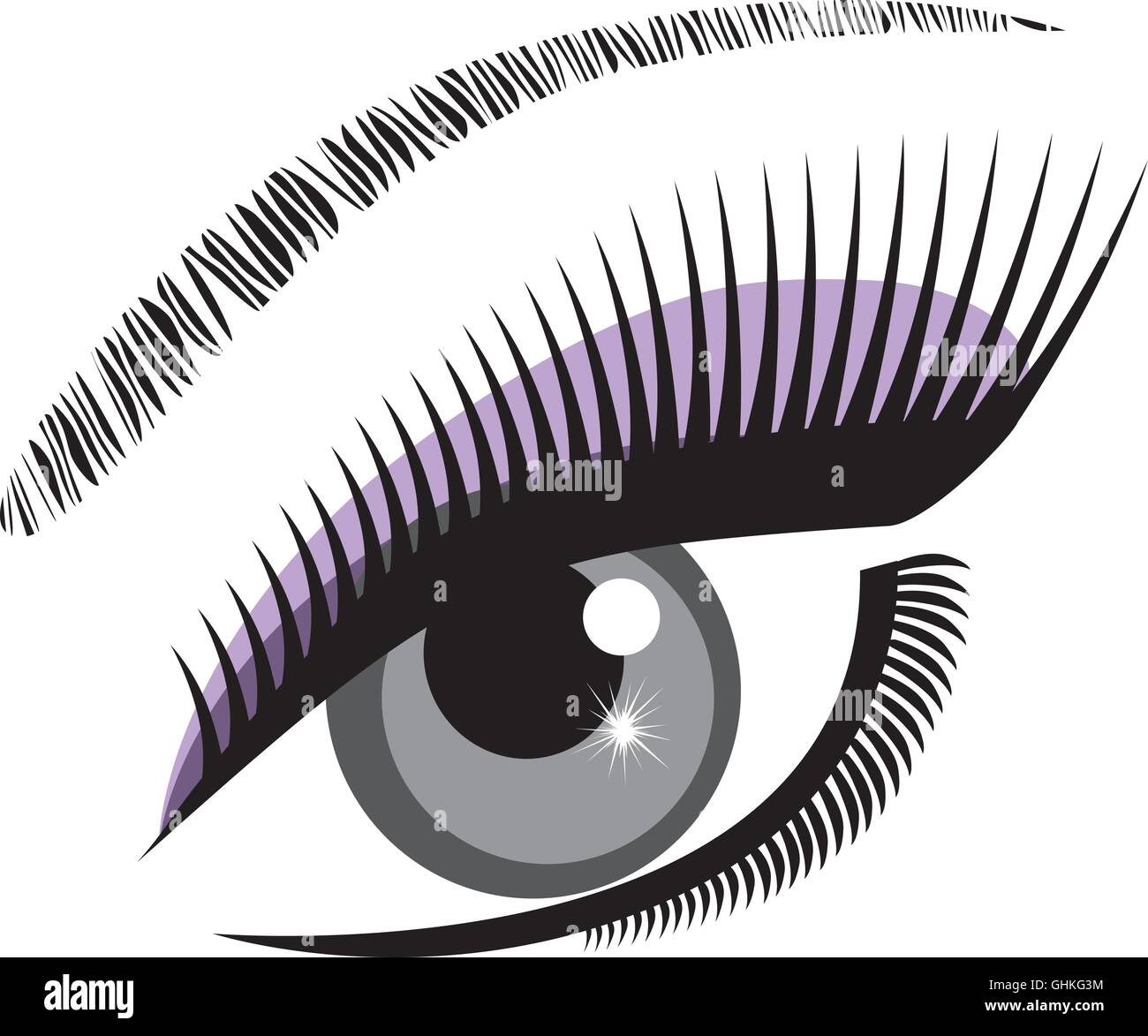 Eye Lashes Stock Vector Images - Alamy