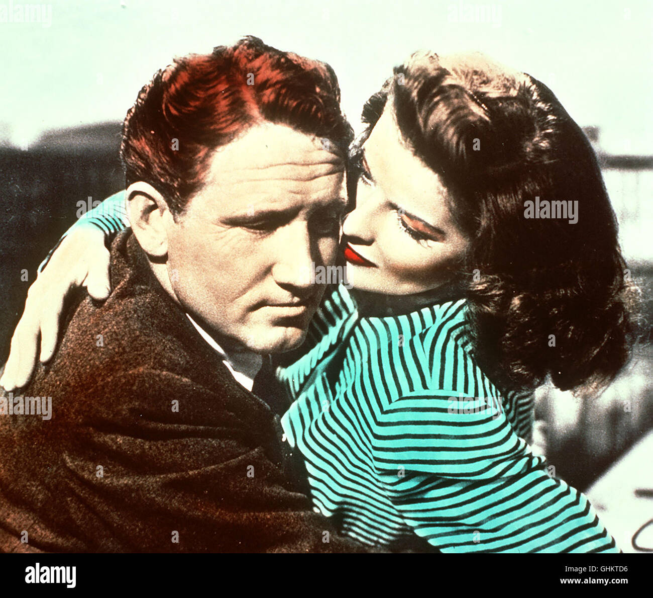 Die Frau, von der man spricht Woman of the Year USA 1942 - George Stevens Ausgerechnet der gutmütige Sportreporter Sam (SPENCER TRACY) und die ex-travagante und emanzipierte Star-journalistin Tess (KATHARINE HEPBURN) verlieben sich ineinander Es braucht viel "good will" und Liebe auf beiden Seiten, bis die Ehe glücklich wird Regie: George Stevens aka. Woman of the Year Stock Photo