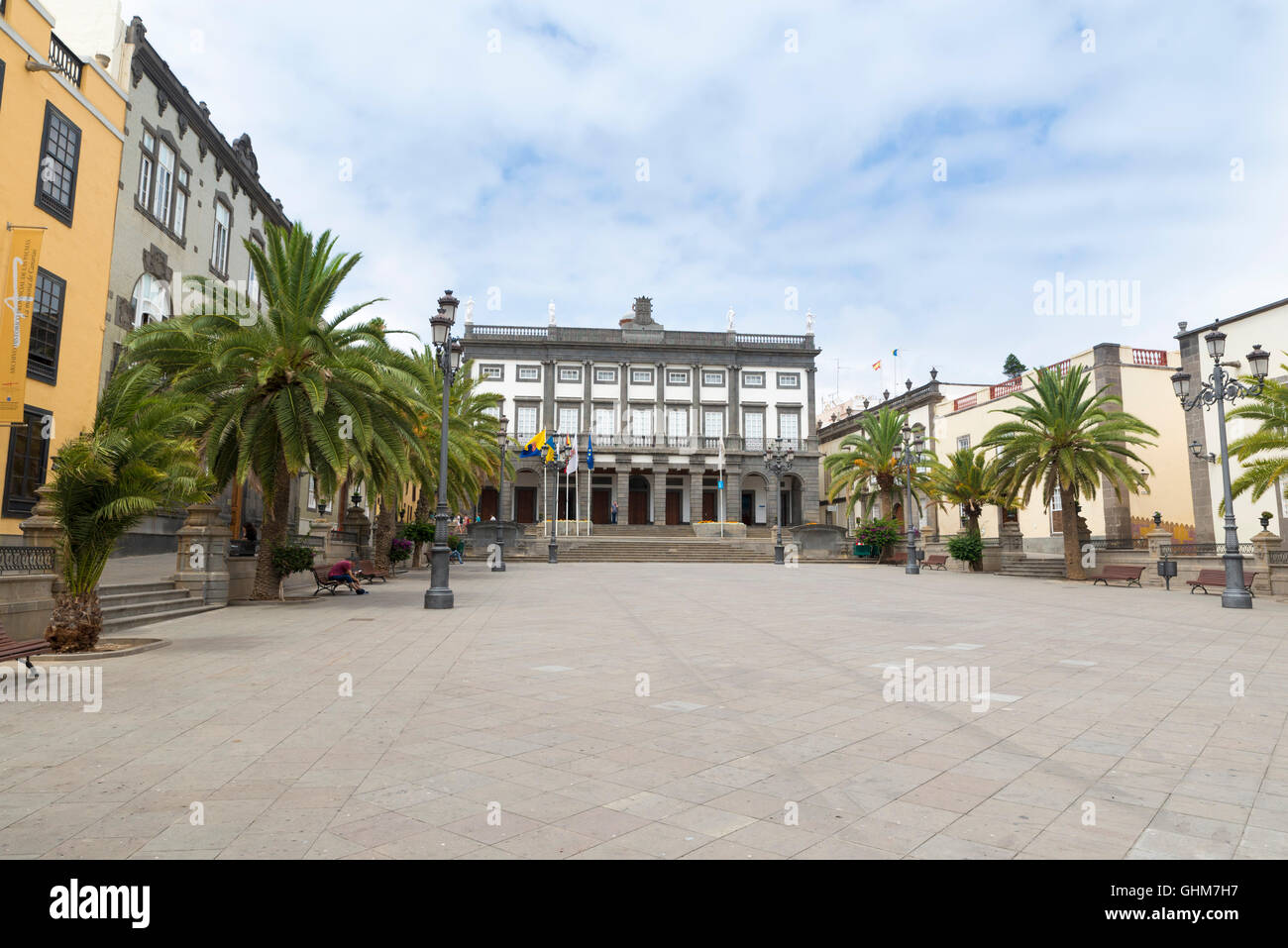 City Council of Las Palmas in the historic Vegueta neighborhood Stock Photo