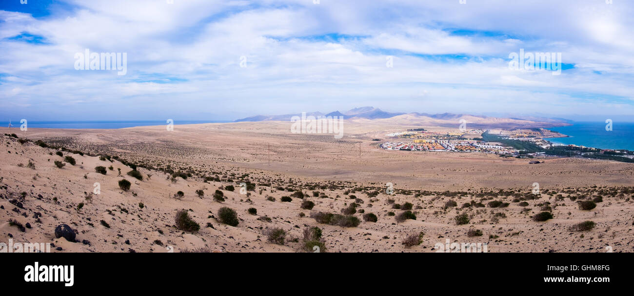 Panorama of a mountain range in the southern desert Stock Photo