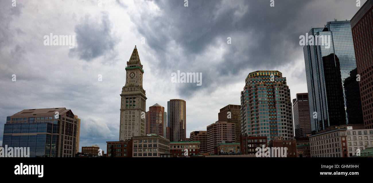 boston city buildings Stock Photo