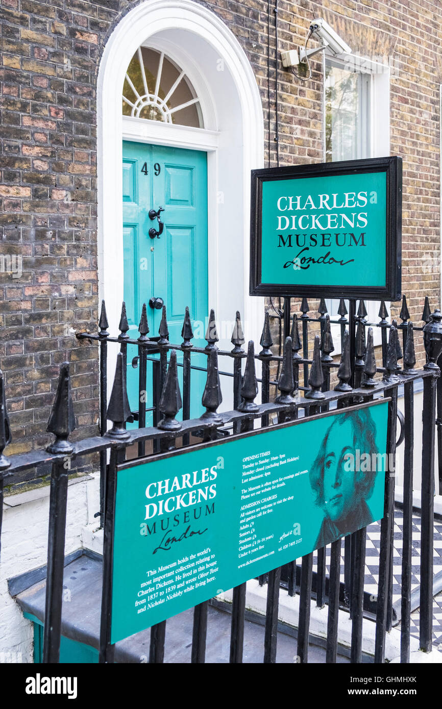 Charles Dickens Museum, London, England, U.K. Stock Photo