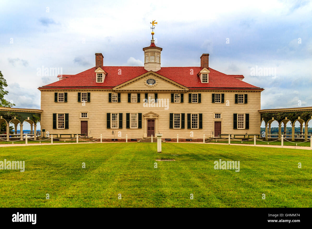 Mt Vernon Mansion Stock Photo Alamy