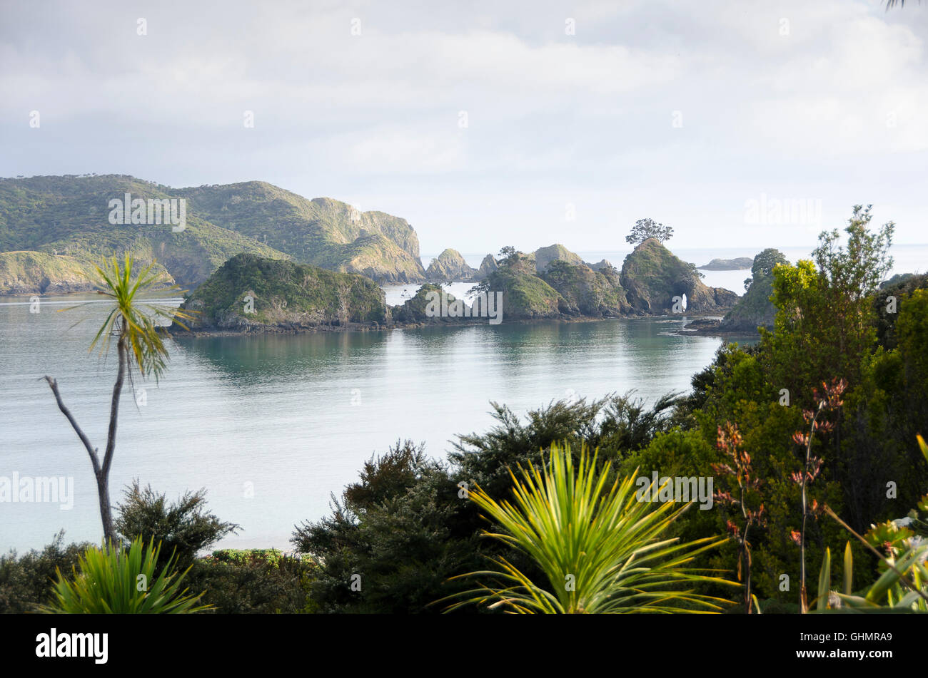 View across the bay, Bland Bay, Whangaruru, North Island, New Zealand