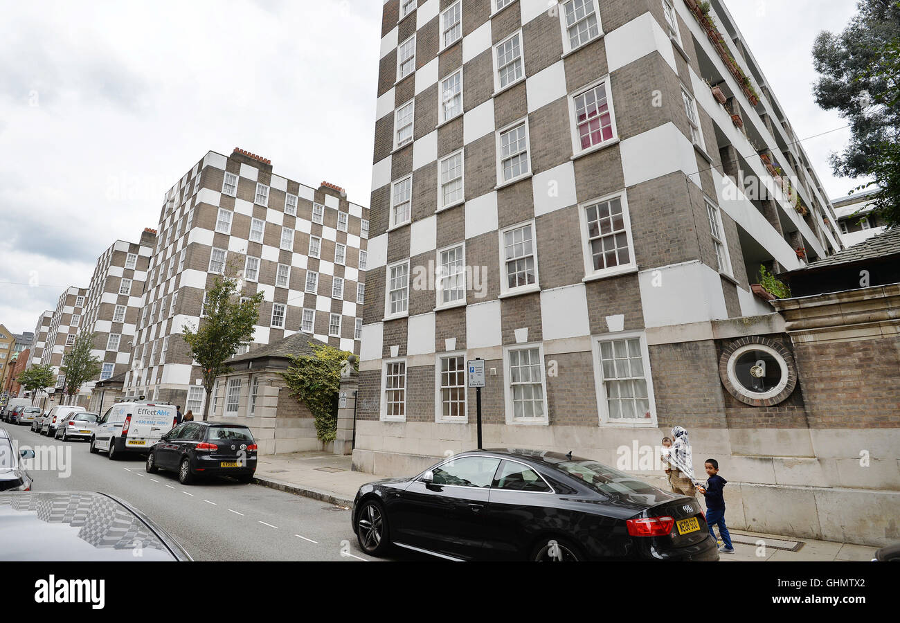 A general view of part of the Grosvenor Estate designed by architect