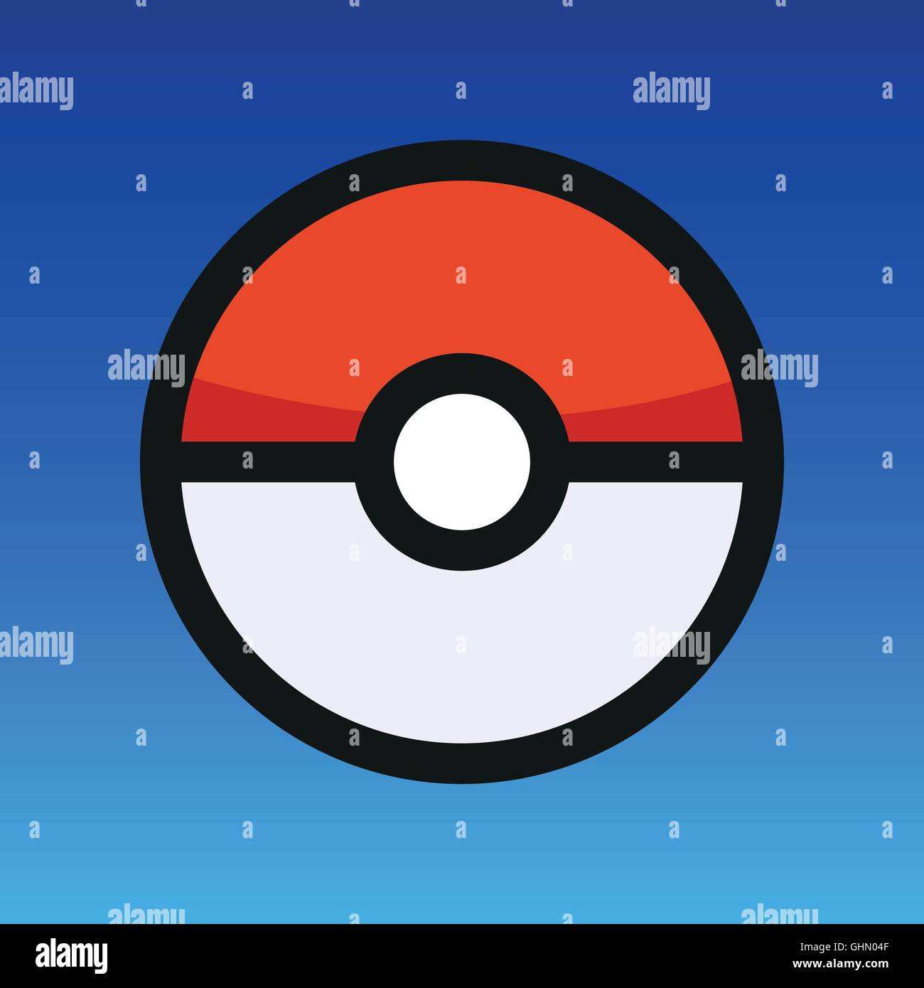 Pokemon Pokeball Icon Digital Clipart in Rainbow Colors 