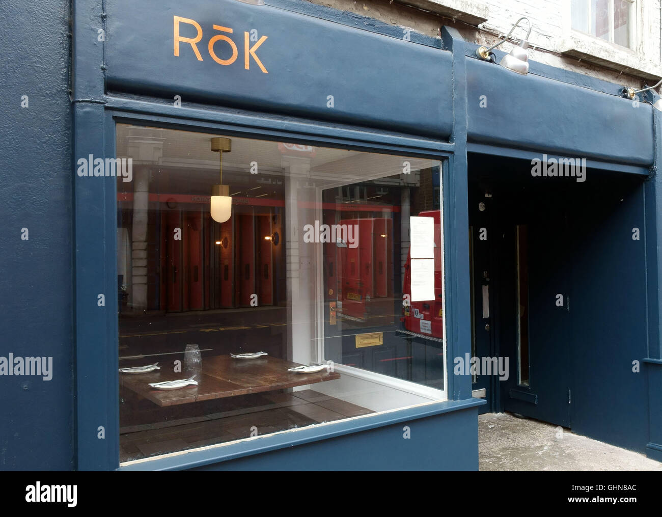 Rok Nordic cuisine restaurant in Upper Street, Islington, London Stock Photo