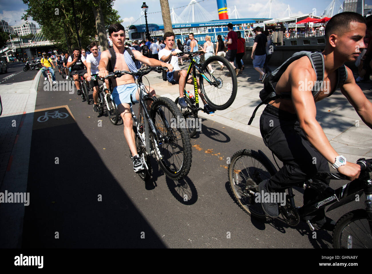 Thousands Of Cyclists From Bike Life Block The Street And Wheelie Their Thousands Of Cyclists From Bike Life Block The Street And Wheelie Their