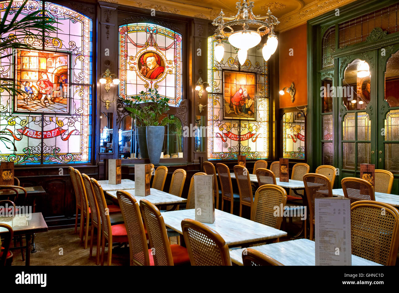 The Falstaff bar in Brussels, Belgium Stock Photo