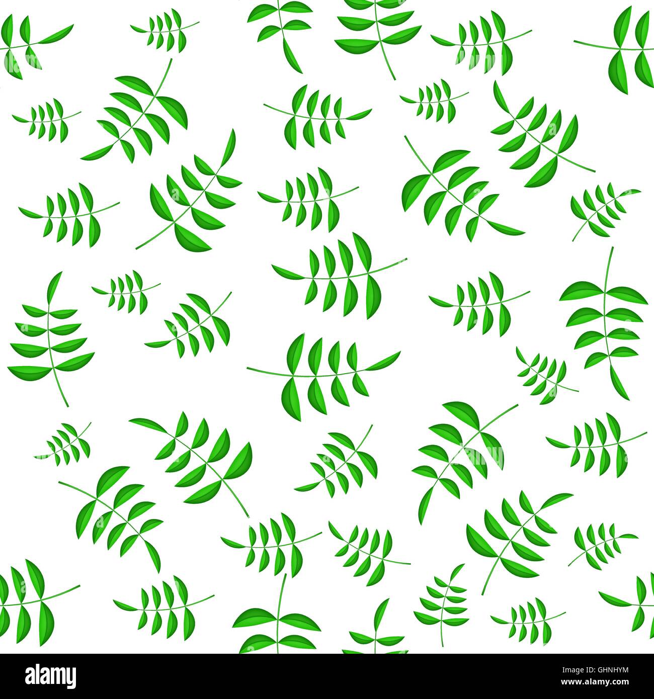 Seamless bloom and leaf pattern Stock Vector Images - Alamy