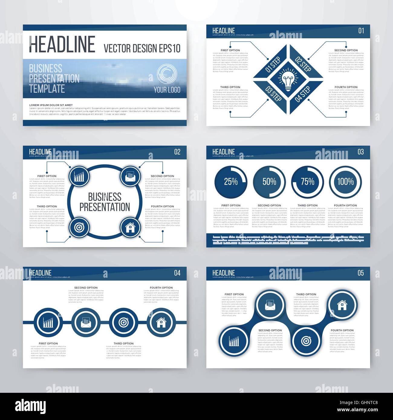 Infographics presentation template flat design Stock Vector Image & Art ...
