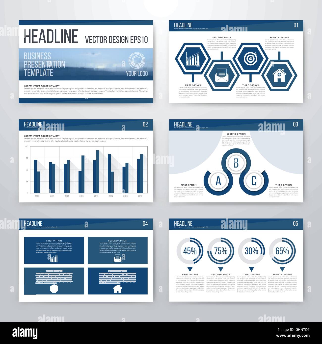 Infographics presentation template flat design Stock Vector Image & Art ...