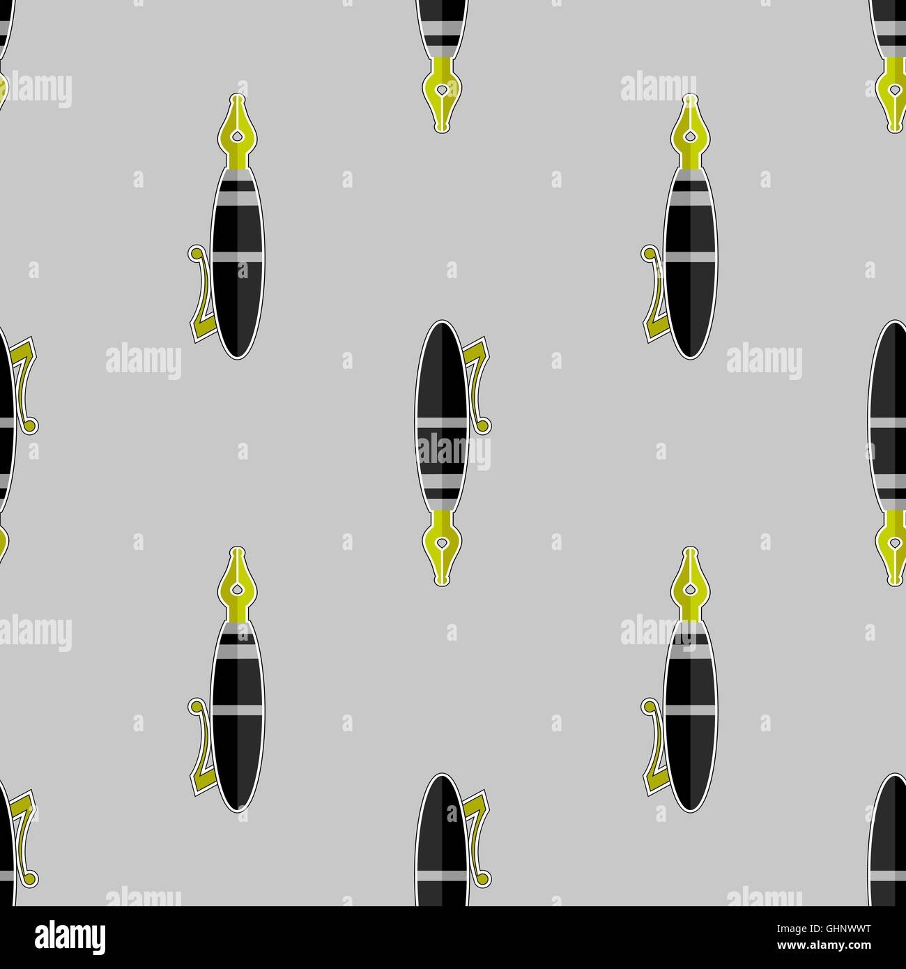 Yellow fountain pen nib icon Stock Vector Images - Alamy