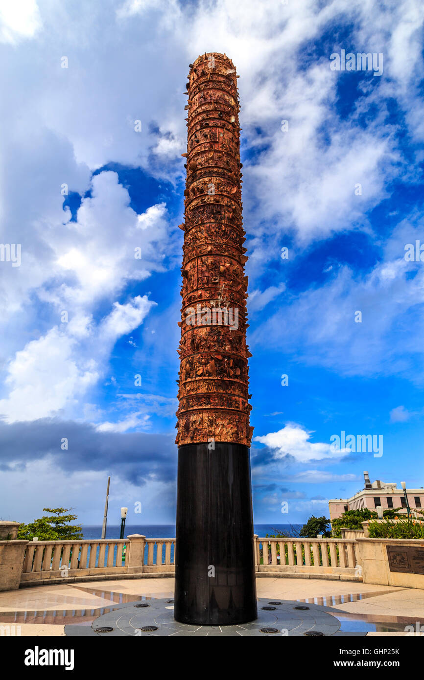 El Totem Monument in Old San Juan, Puerto Rico Stock Photo - Alamy